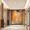 Lady in Gold & Ice Jade Mosaic Tribute a Adele Bloch-Bauer