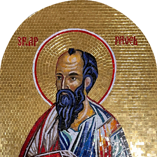 Obra de arte de retrato de mosaico de lámina de oro hecha a mano