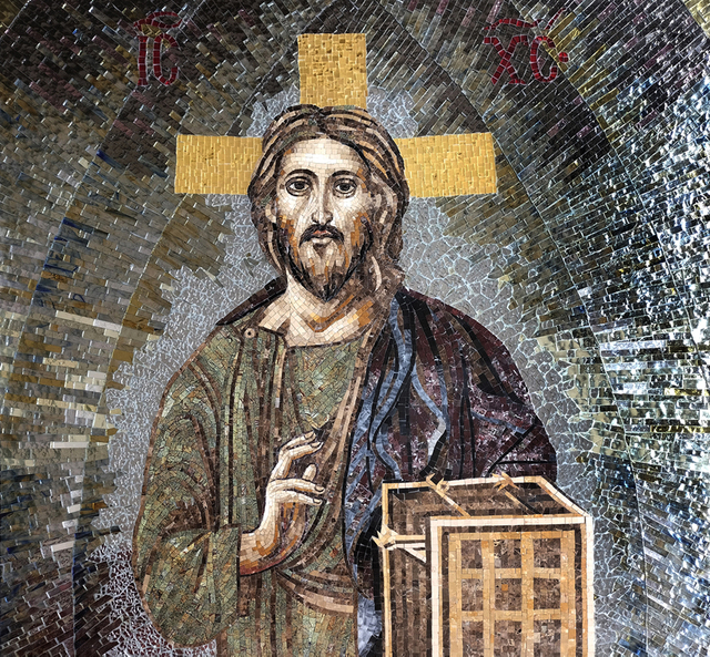 Jesucristo Glass Mosaic Art Mural para la decoración de la pared