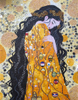 The Abraza-Arte de mosaico de corte a mano inspirado en Klimt