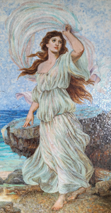 Miranda's Gaze-Tributo de mosaico cortado a mano