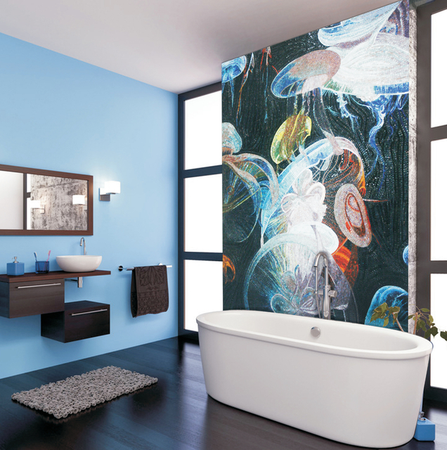 Ocean Dream: obra de arte de mosaico de corte a mano